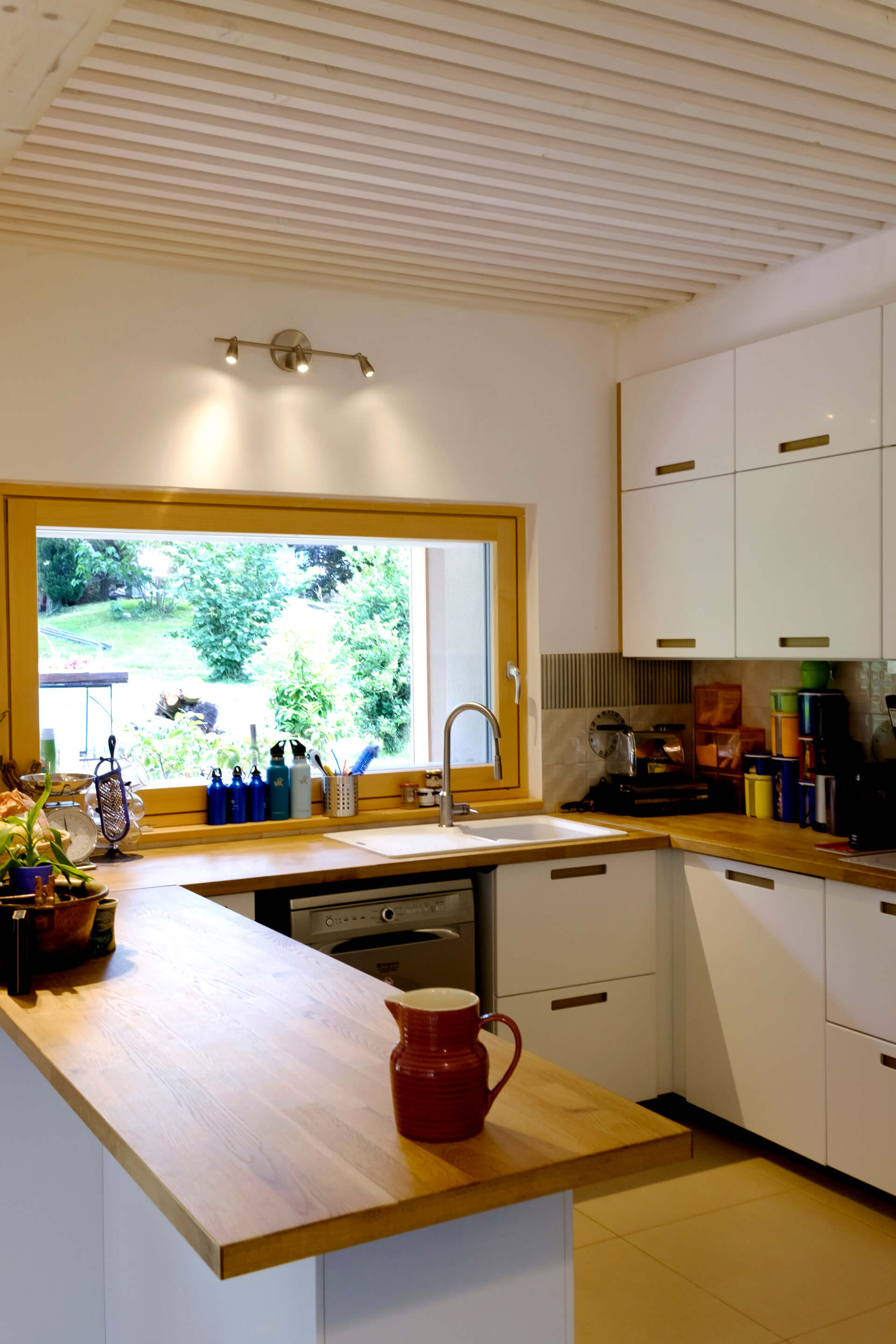 cucina di casa passiva in legno
