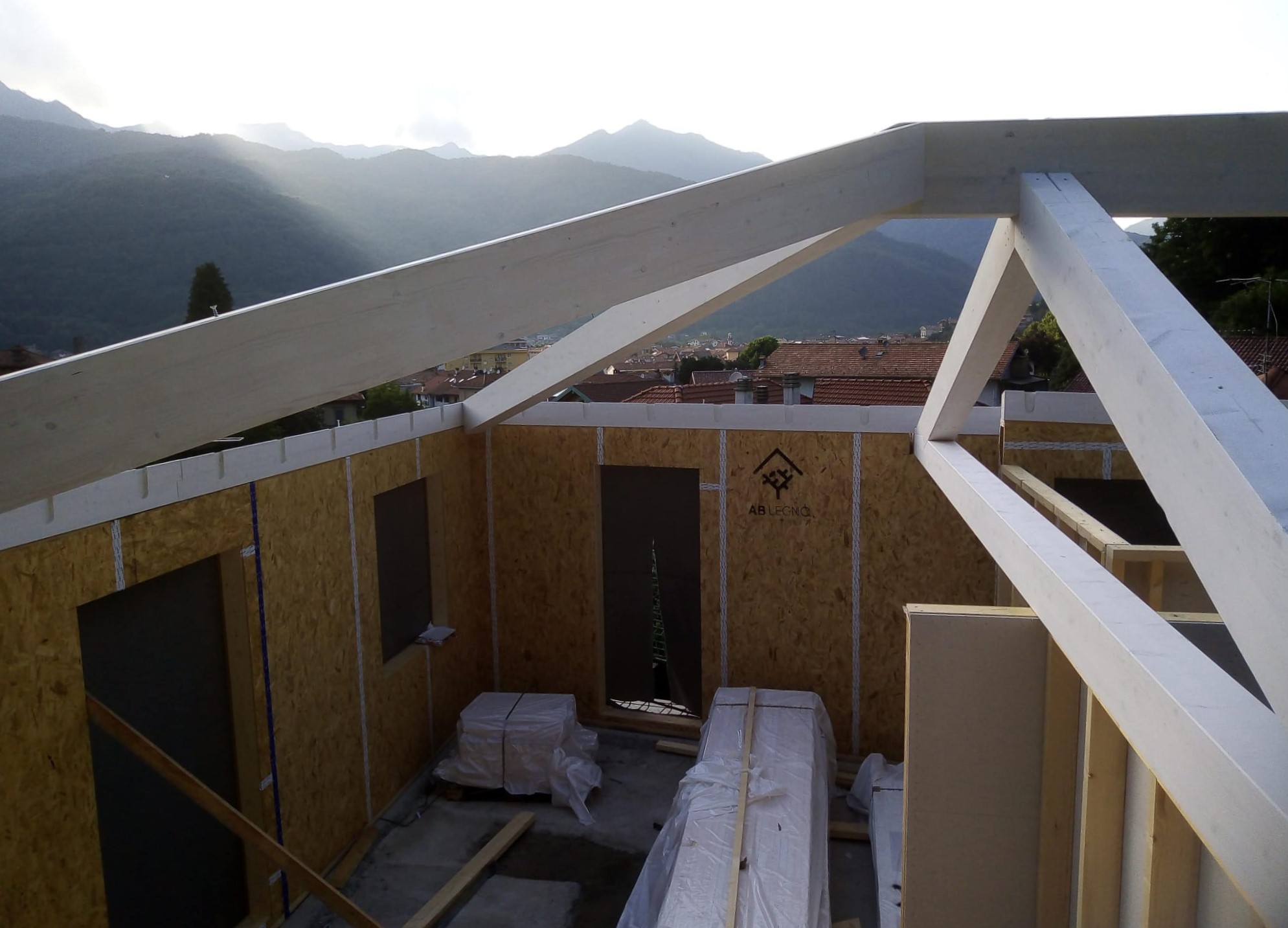 copertura tetto in legno 