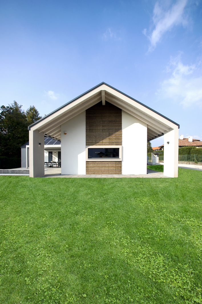 interni casa in legno Villa monopiano unifamiliare