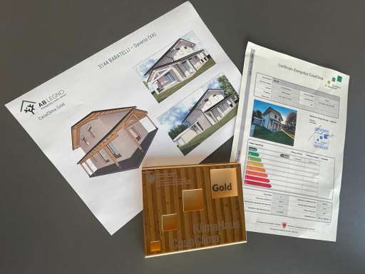 Certificazione Casa Clima Gold villa in legno unifamiliare a Varese