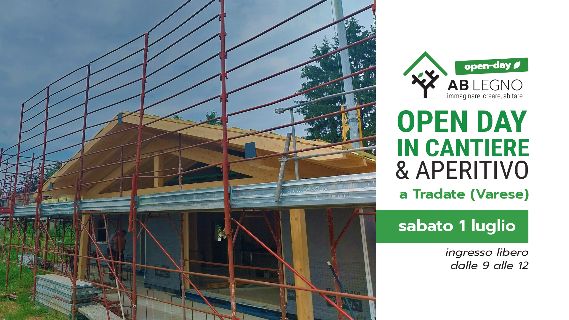 Open-day in cantiere di AB Legno sabato 1 luglio 2023