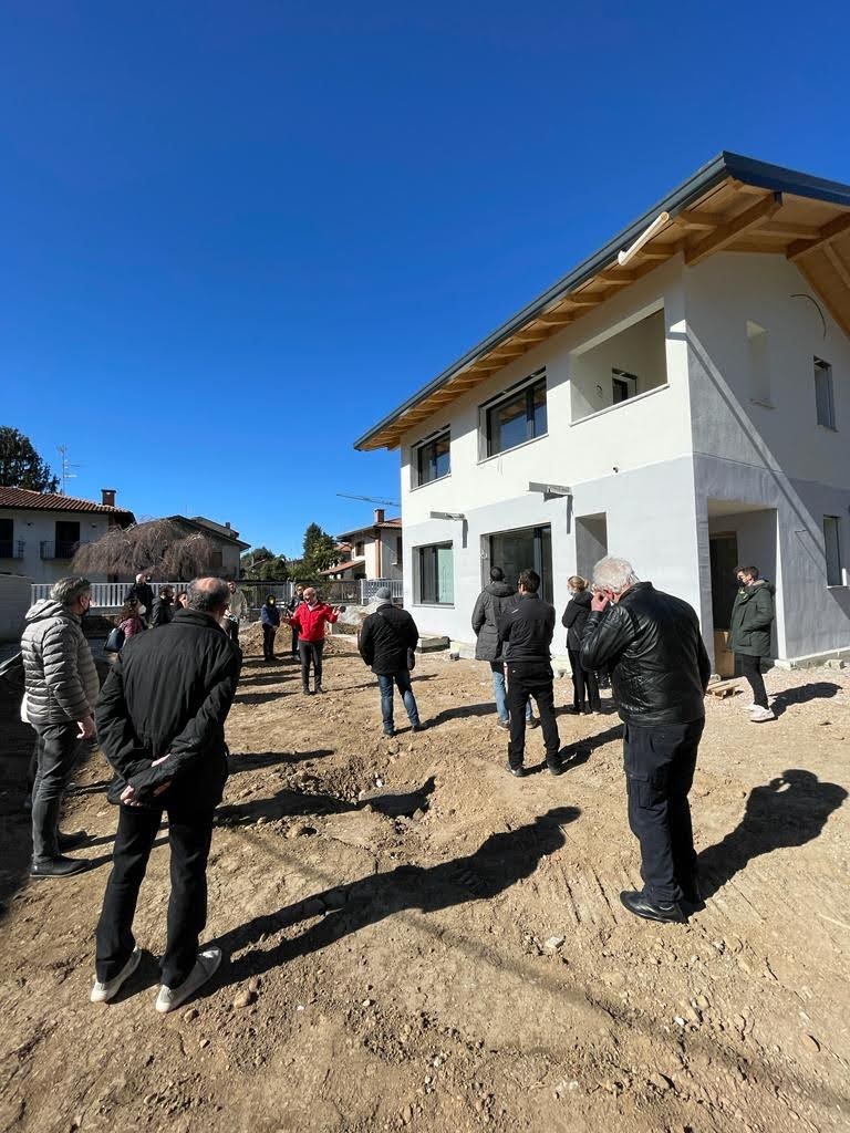 cantiere di casa passiva in provincia di Varese