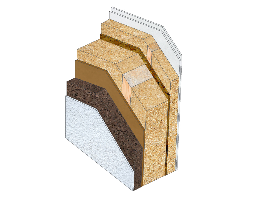 Sistema telaio per la costruzione di case in legno